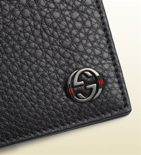 gucci men's leather bifold wallet|vintage men gucci bifold wallet.